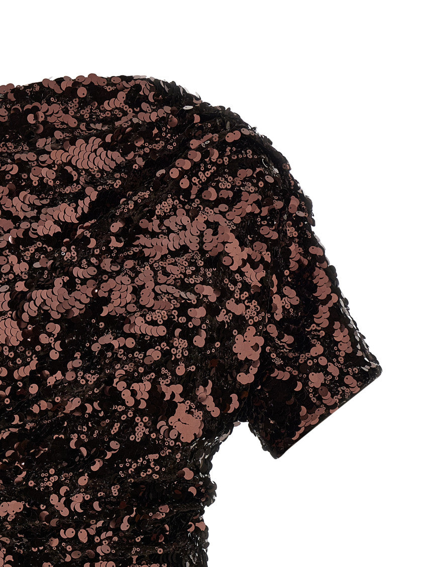 Brown 'Sequins Mini' Dress 3