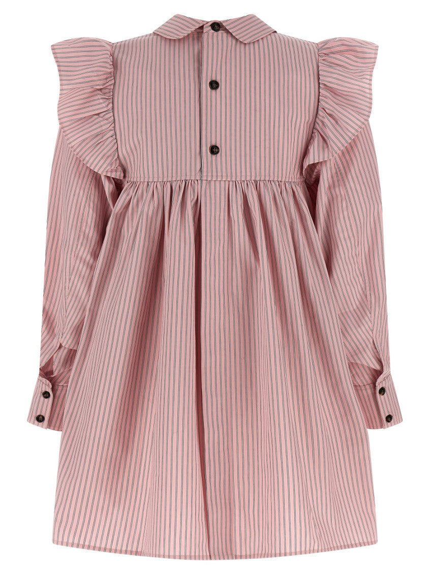 Pink Striped dress 2