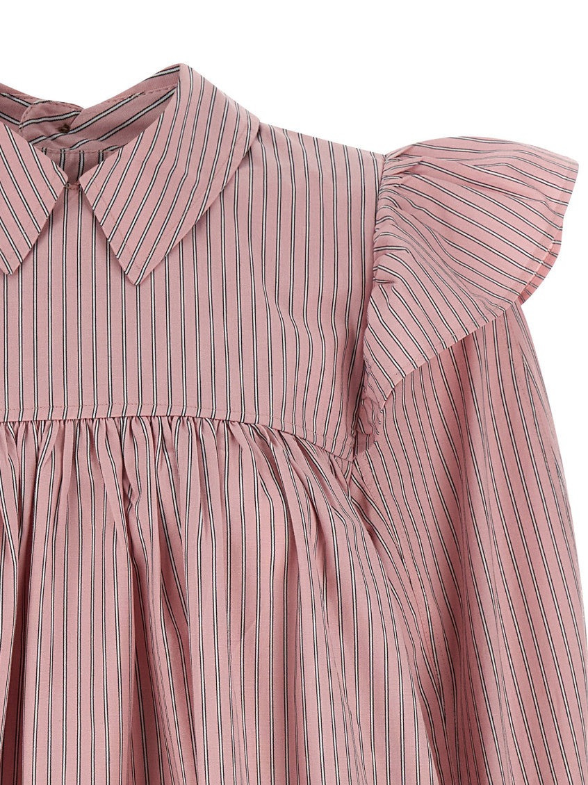 Pink Striped dress 3