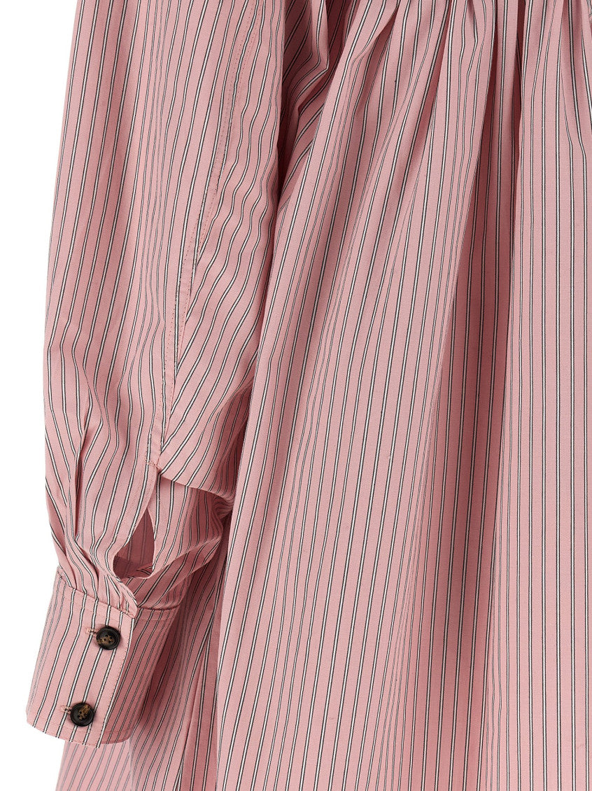 Pink Striped dress 4