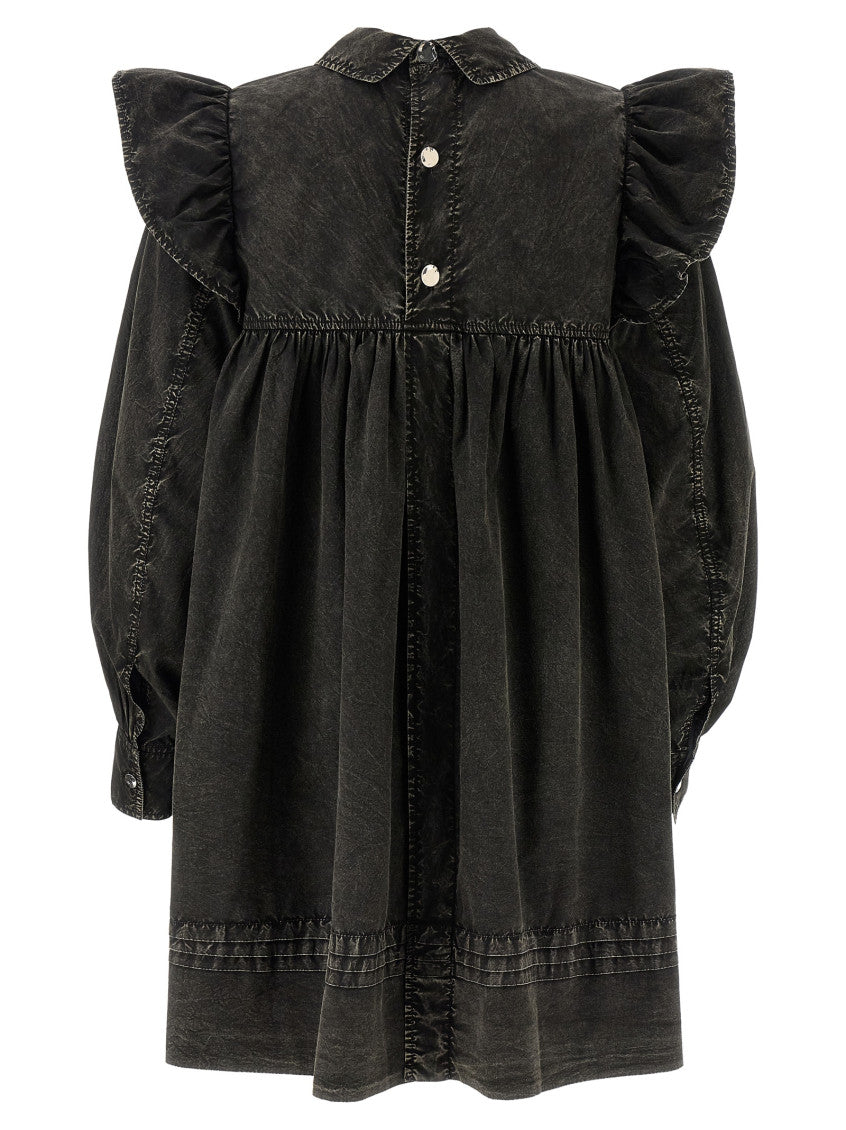 Black 'Washed Mini Shirt' Dress 2