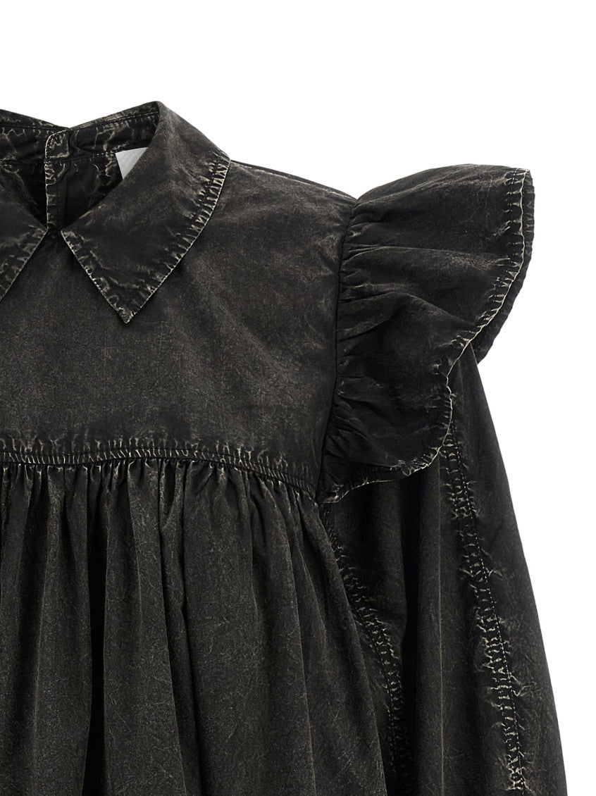 Black 'Washed Mini Shirt' Dress 3