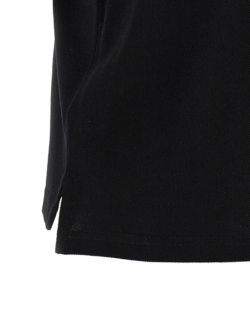 Black 'Cassandre' embroidered polo shirt 4