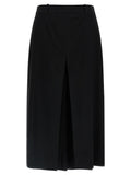 Black Midi Wool Skirt 1