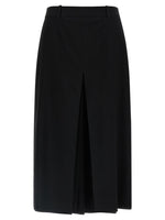Black Midi Wool Skirt 1