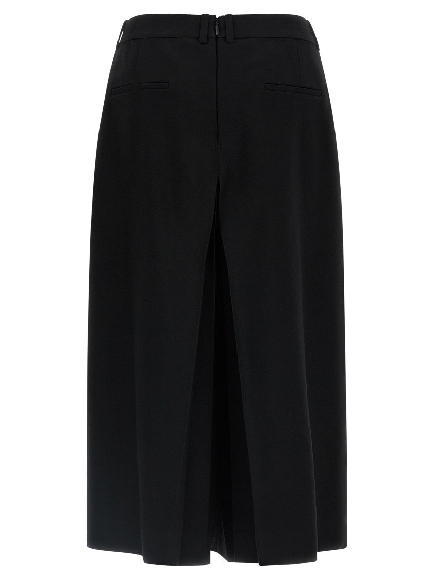 Black Midi Wool Skirt 2