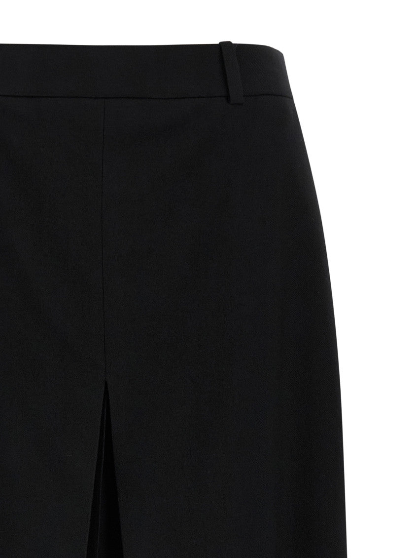 Black Midi Wool Skirt 3