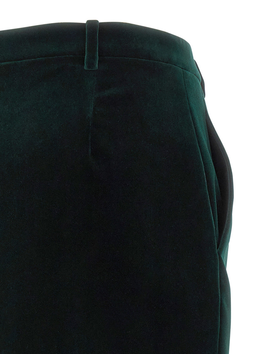 Green Velvet skirt 4