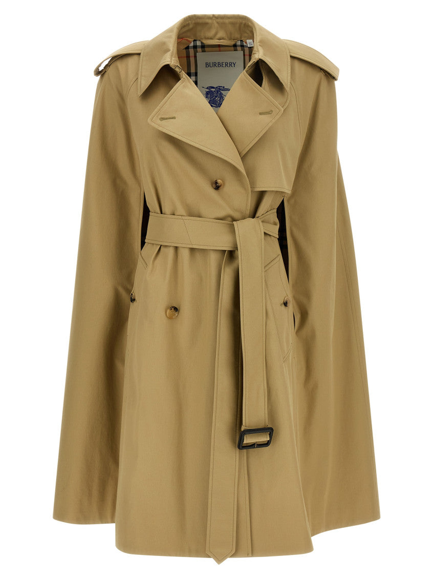 Beige Bellemont Double-breasted Trench Coat 1