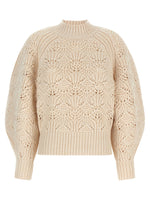 Beige 'Hypnotic Cable Knit' sweater 1