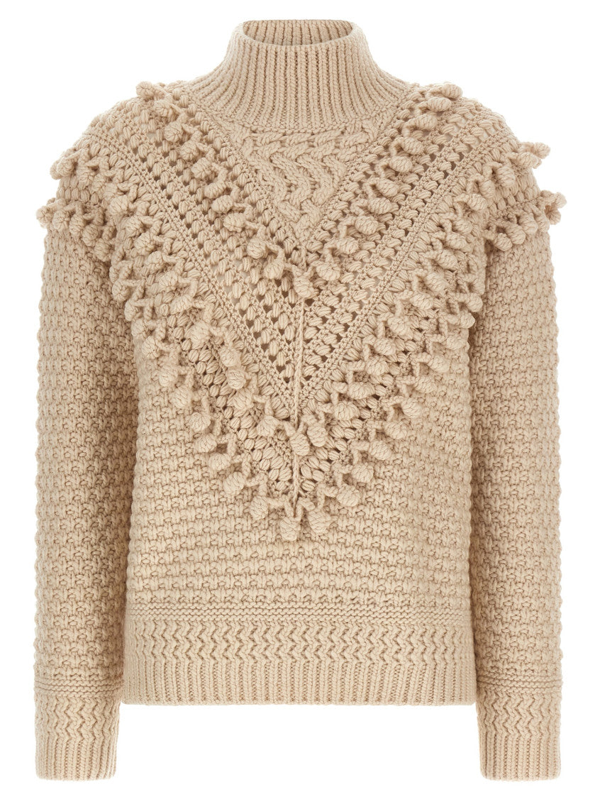 Beige 'Hypnotic Bauble' sweater 1