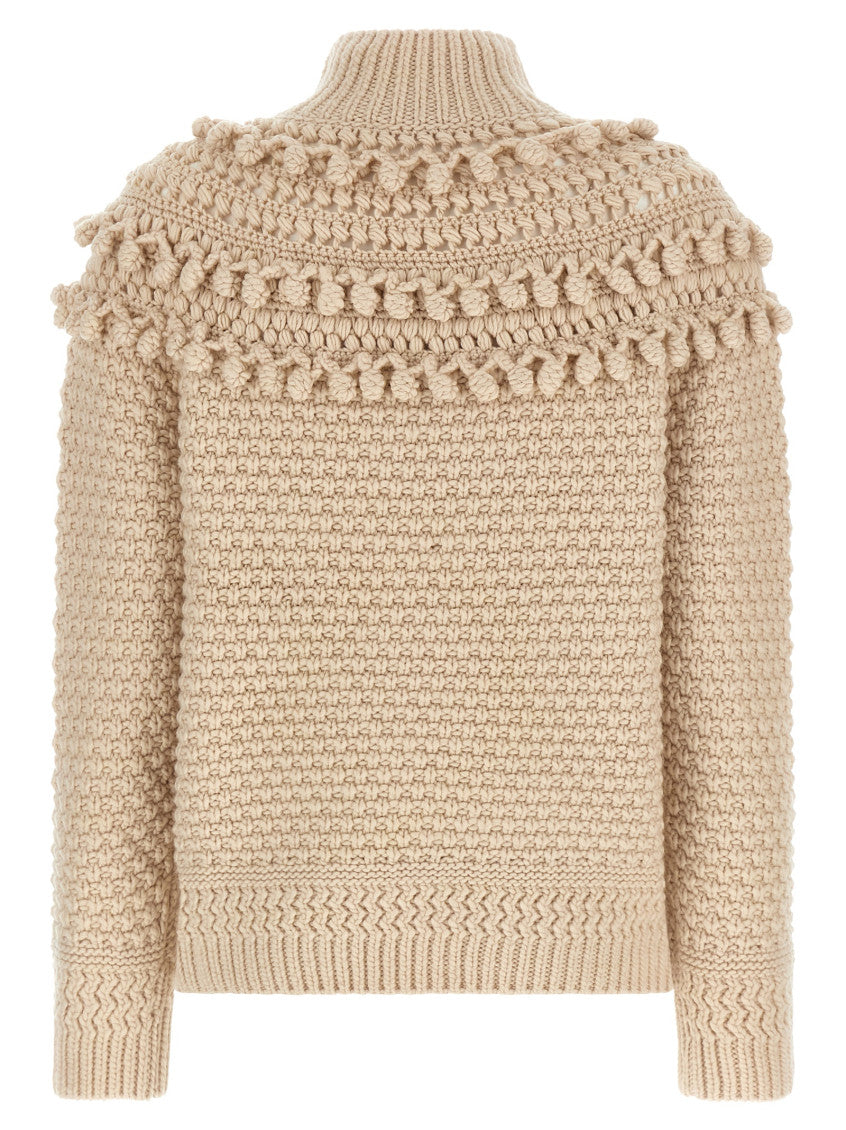 Beige 'Hypnotic Bauble' sweater 2