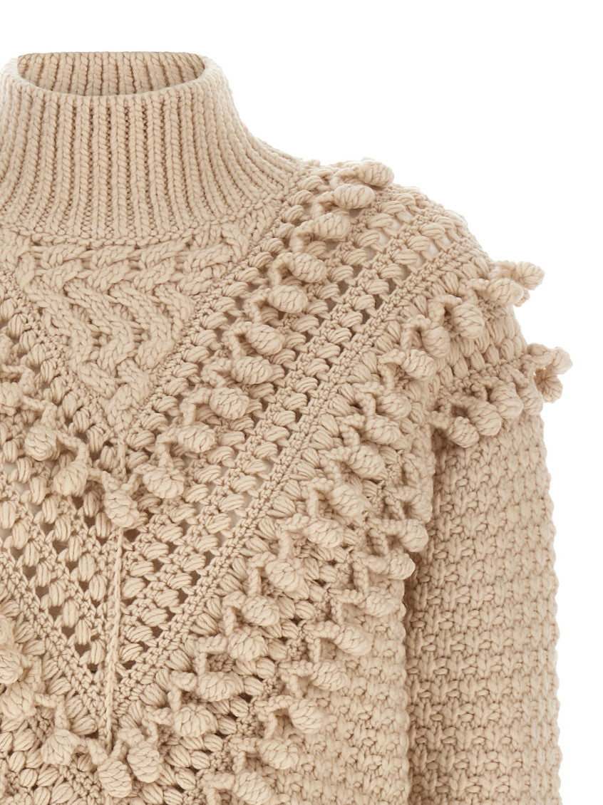 Beige 'Hypnotic Bauble' sweater 3