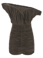 Brown '33' dress 1