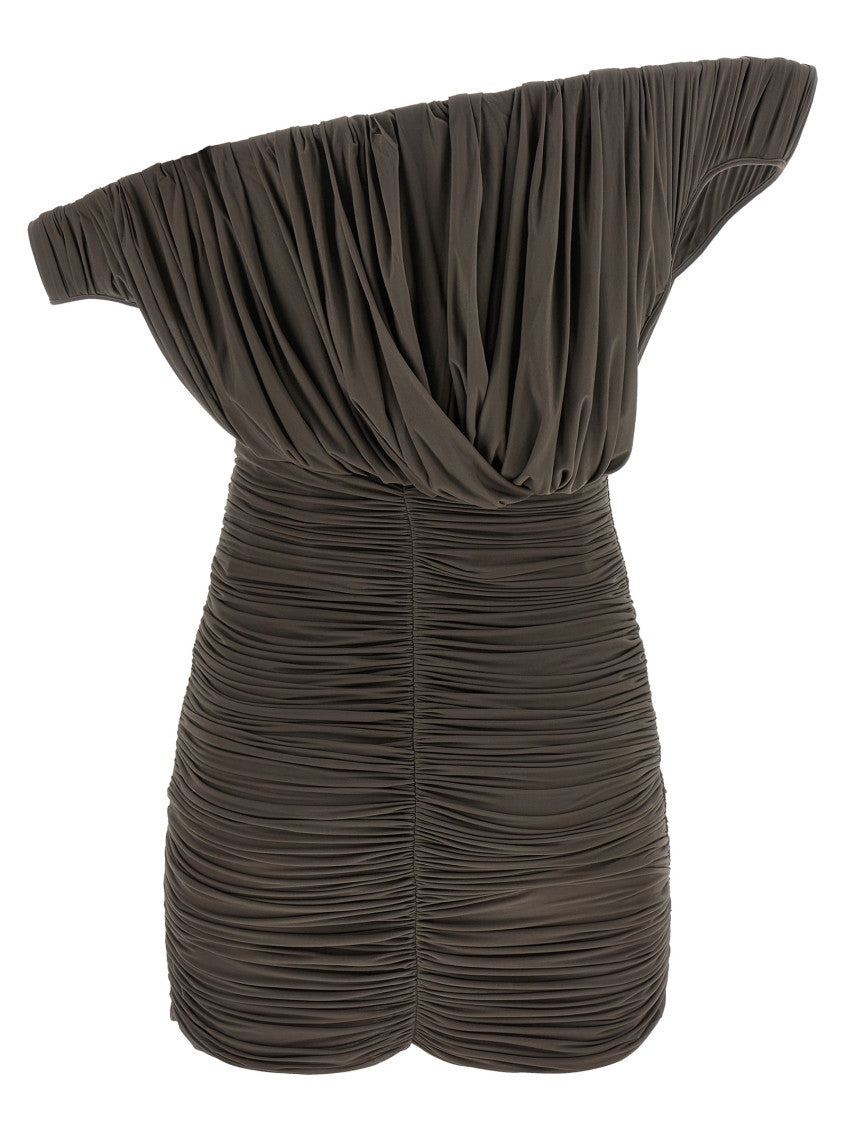 Brown '33' dress 2