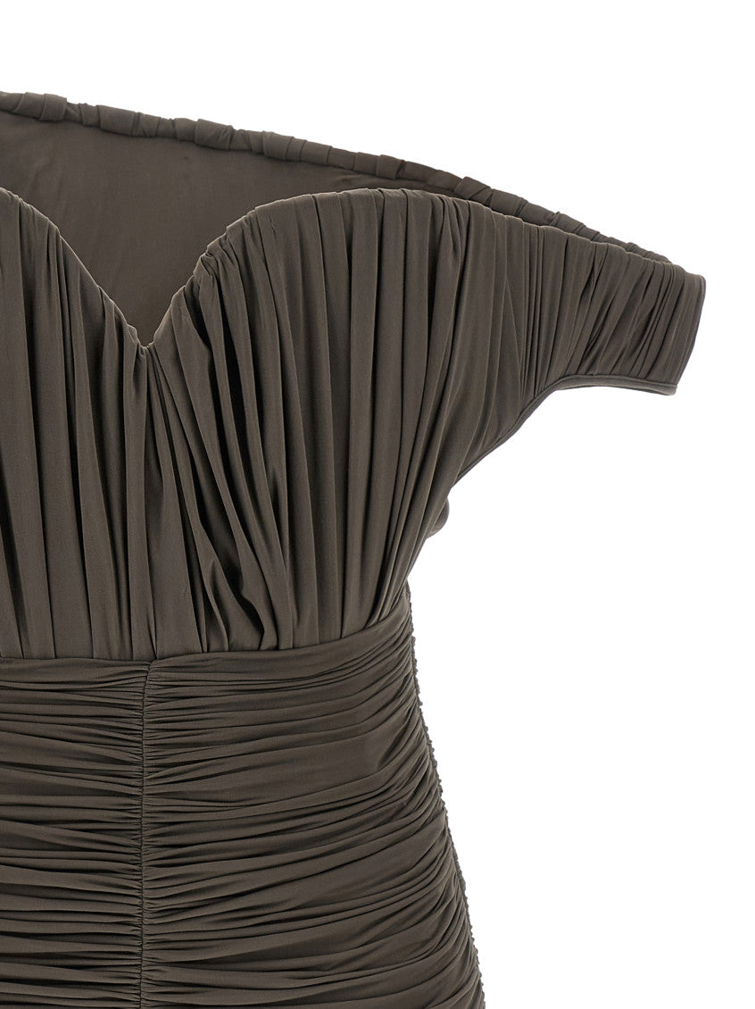 Brown '33' dress 3