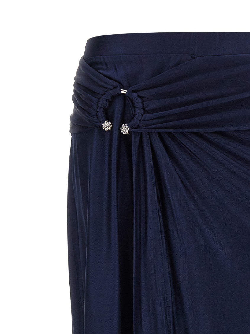 Navy Blue Piercing Skirt 3