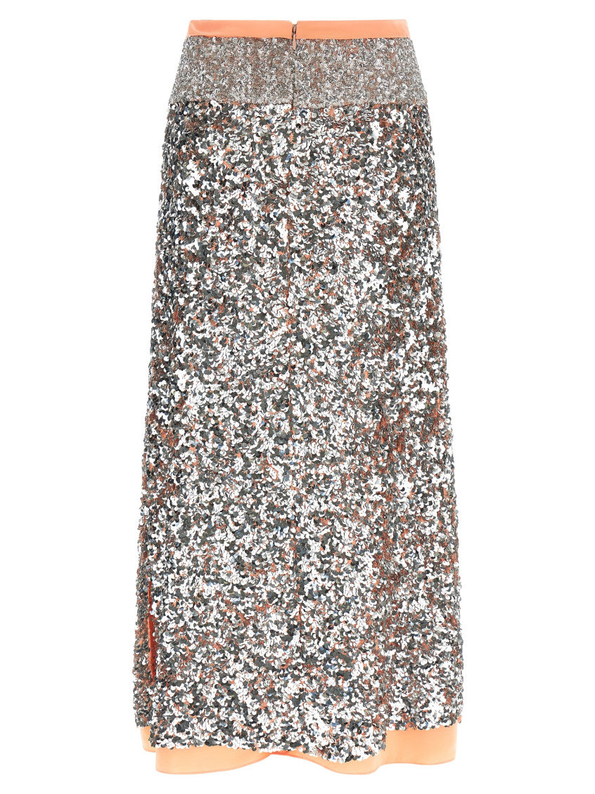 Silver Sequin skirt 2