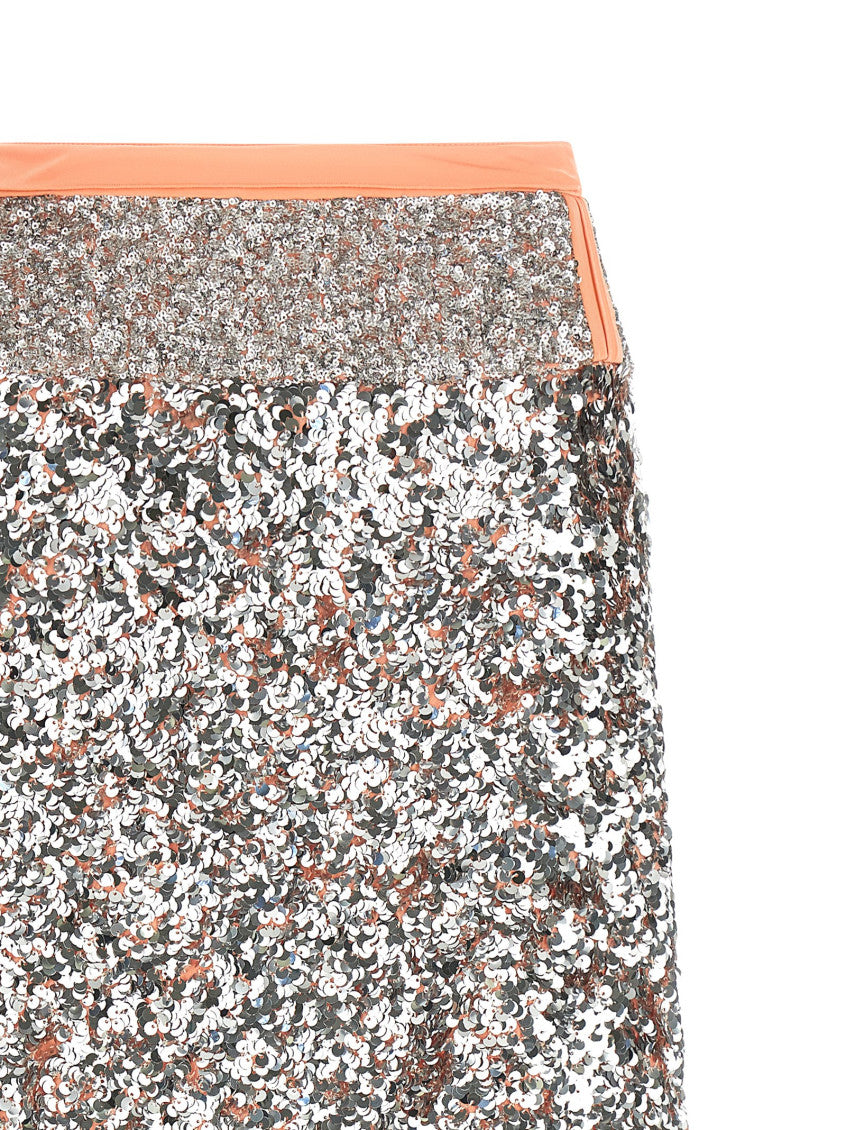 Silver Sequin skirt 3