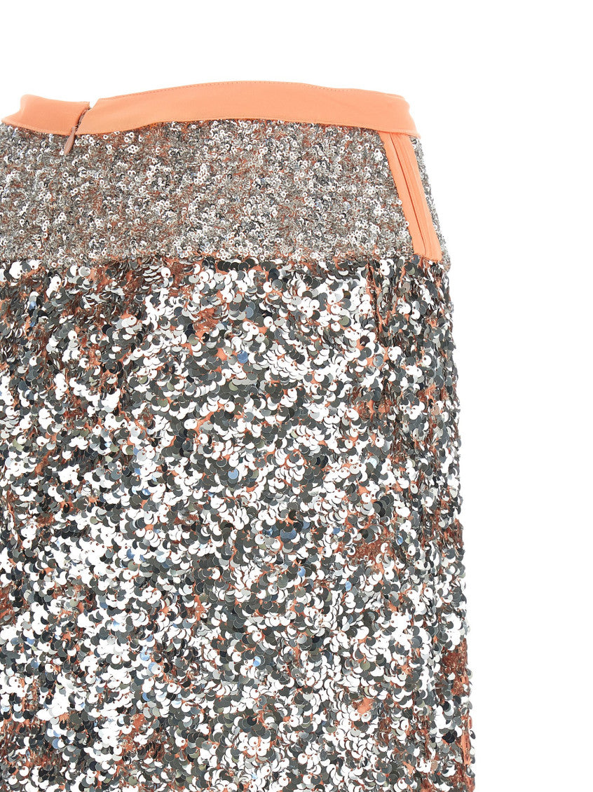 Silver Sequin skirt 4