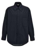 Blue Snap Front Overshirt 1