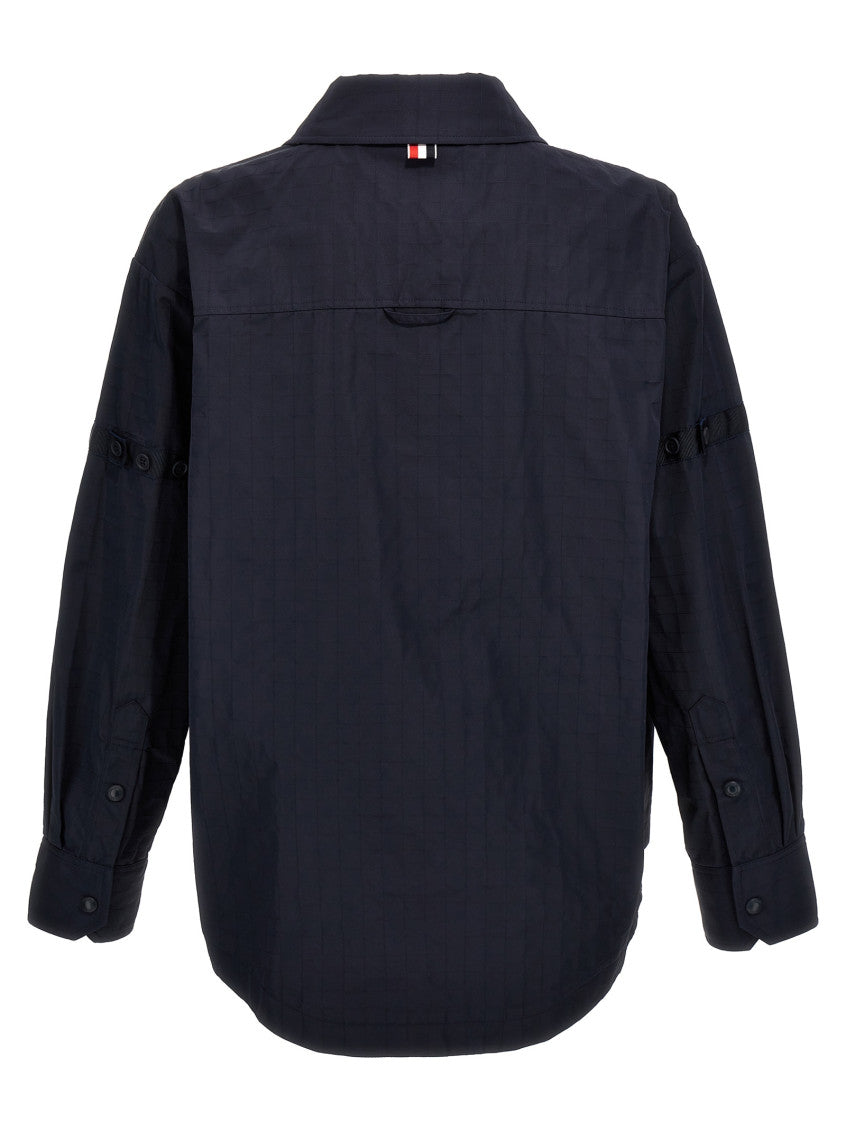 Blue Snap Front Overshirt 2