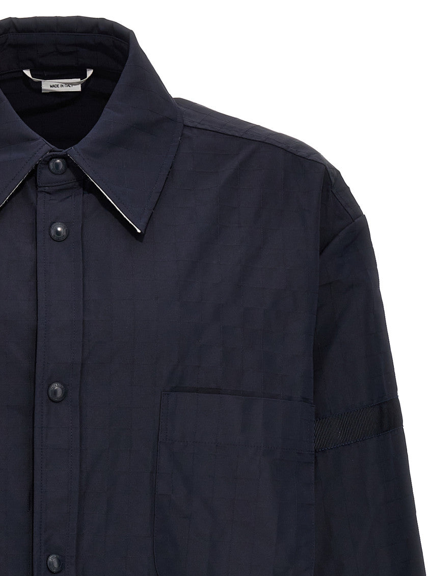 Blue Snap Front Overshirt 3