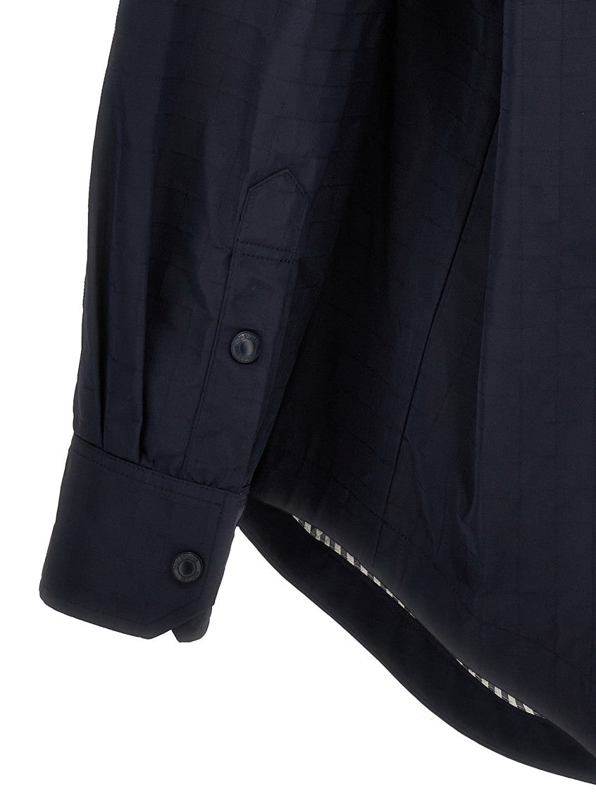Blue Snap Front Overshirt 4