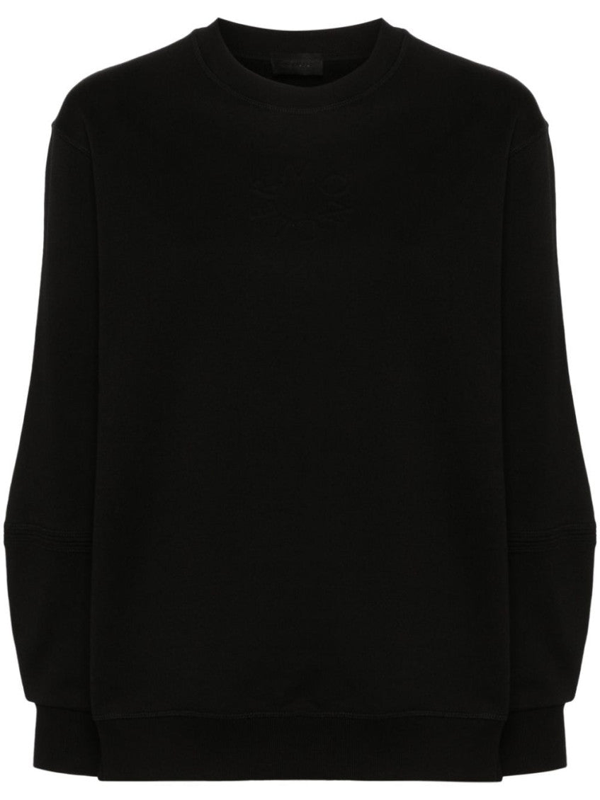 Black Logo Cotton Sweatshirt 1