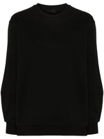 Black Logo Cotton Sweatshirt 1