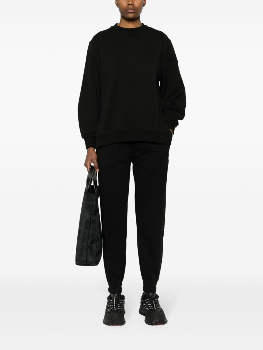 Black Logo Cotton Sweatshirt 2