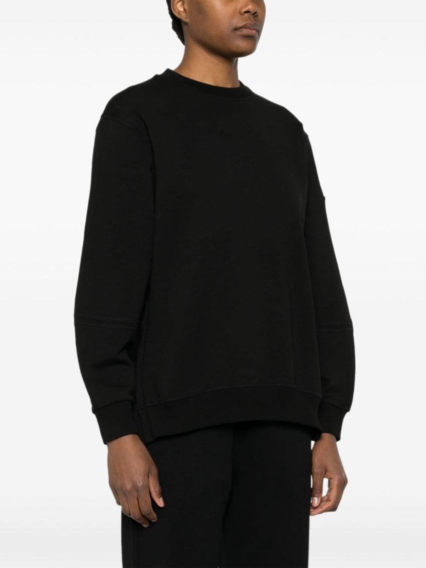 Black Logo Cotton Sweatshirt 3