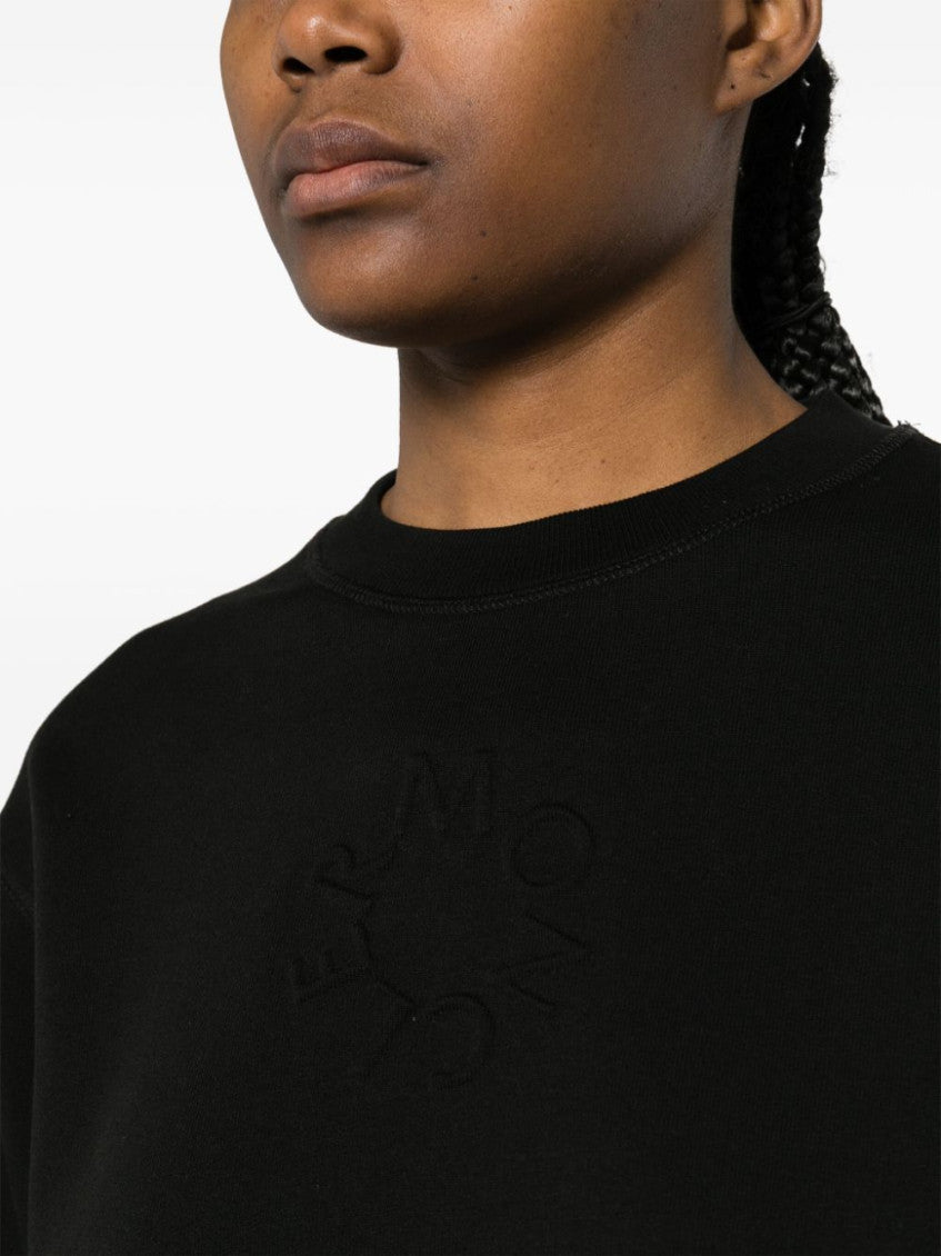 Black Logo Cotton Sweatshirt 4
