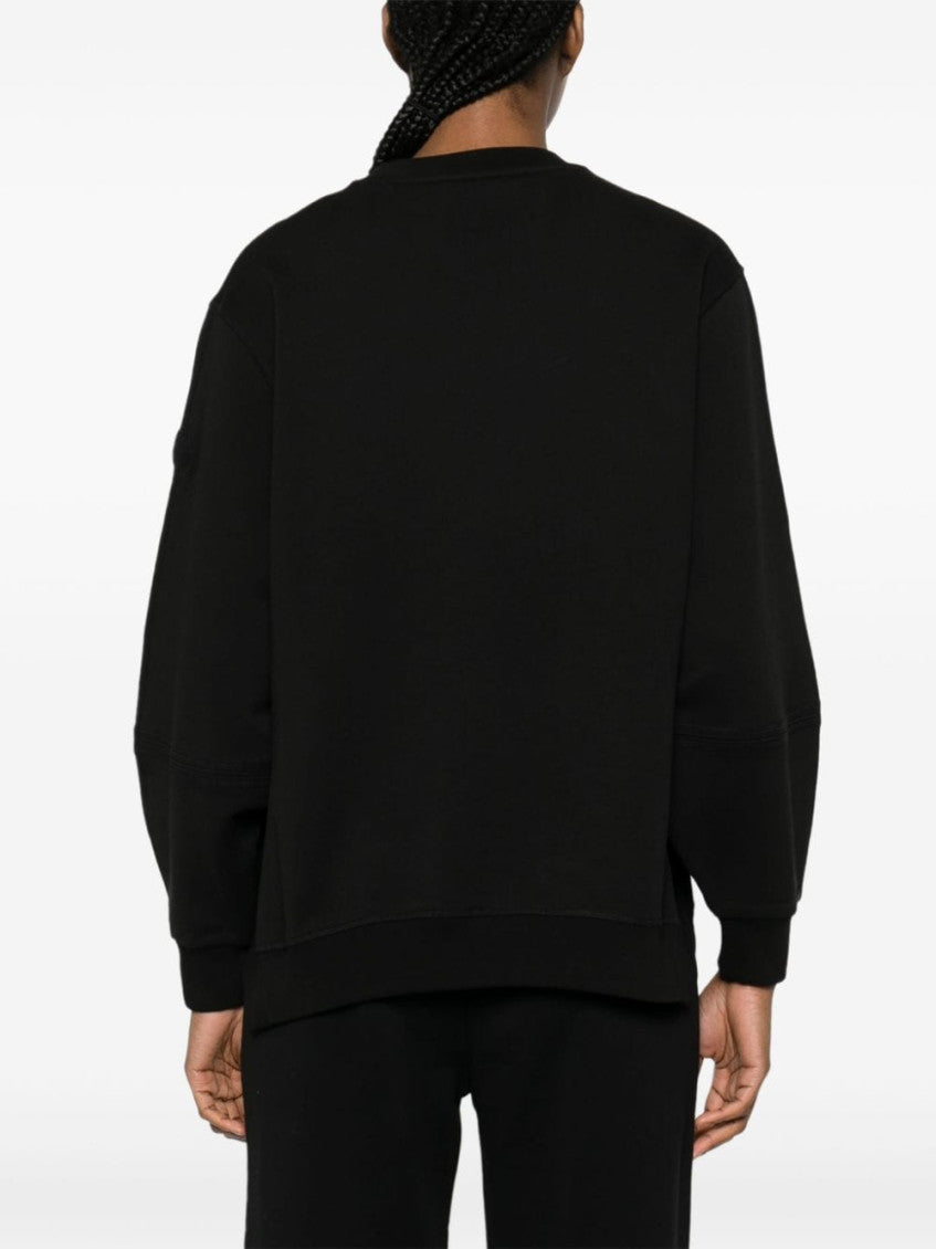 Black Logo Cotton Sweatshirt 5