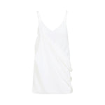 White Silk Mini Dress 1
