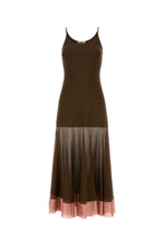 Brown Viscose Dress 1