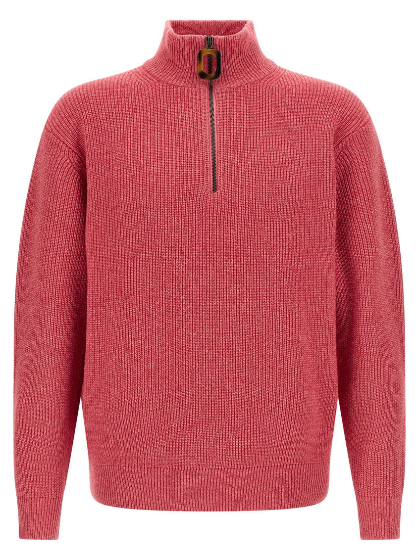 Pink Half-zip Sweater 1