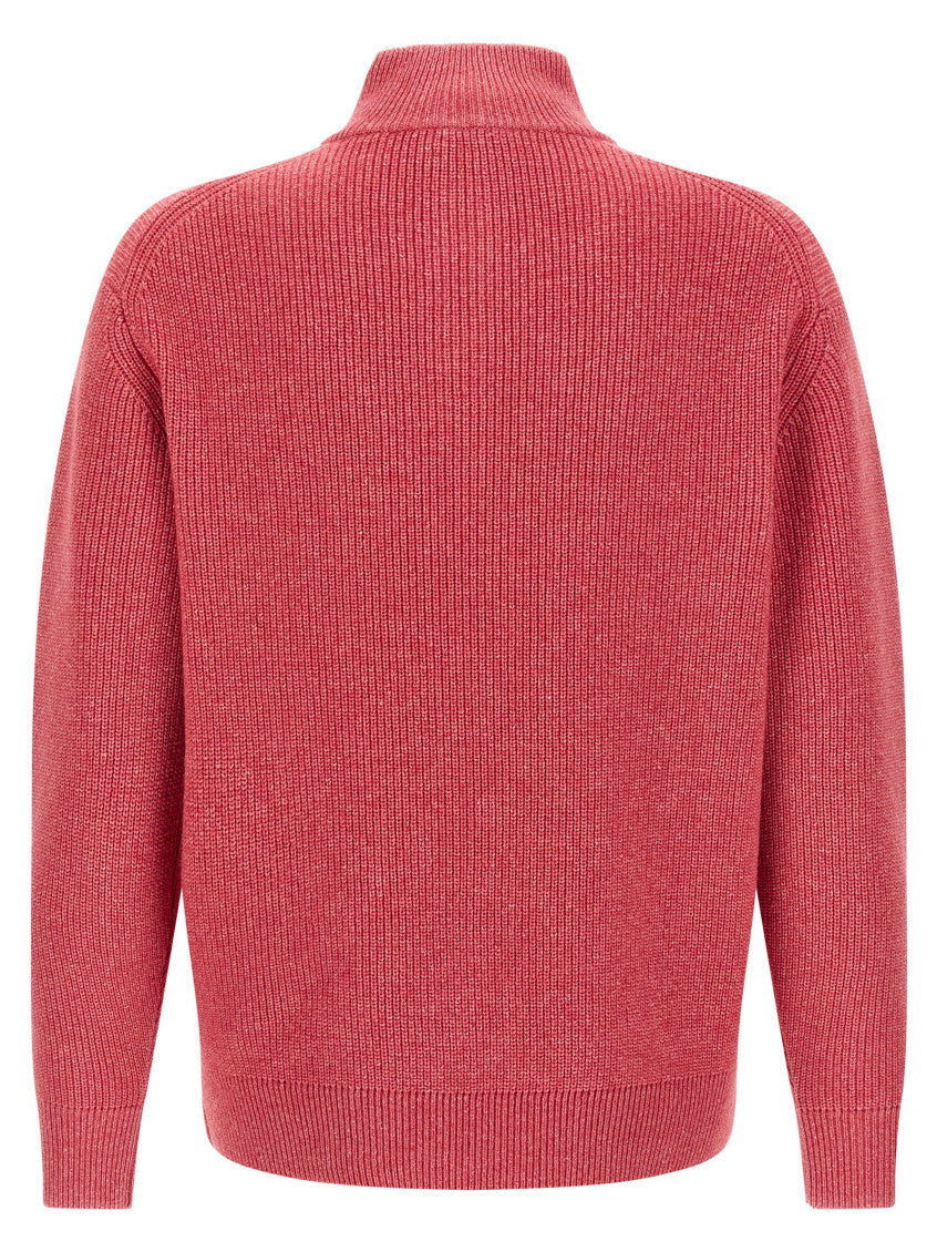 Pink Half-zip Sweater 2