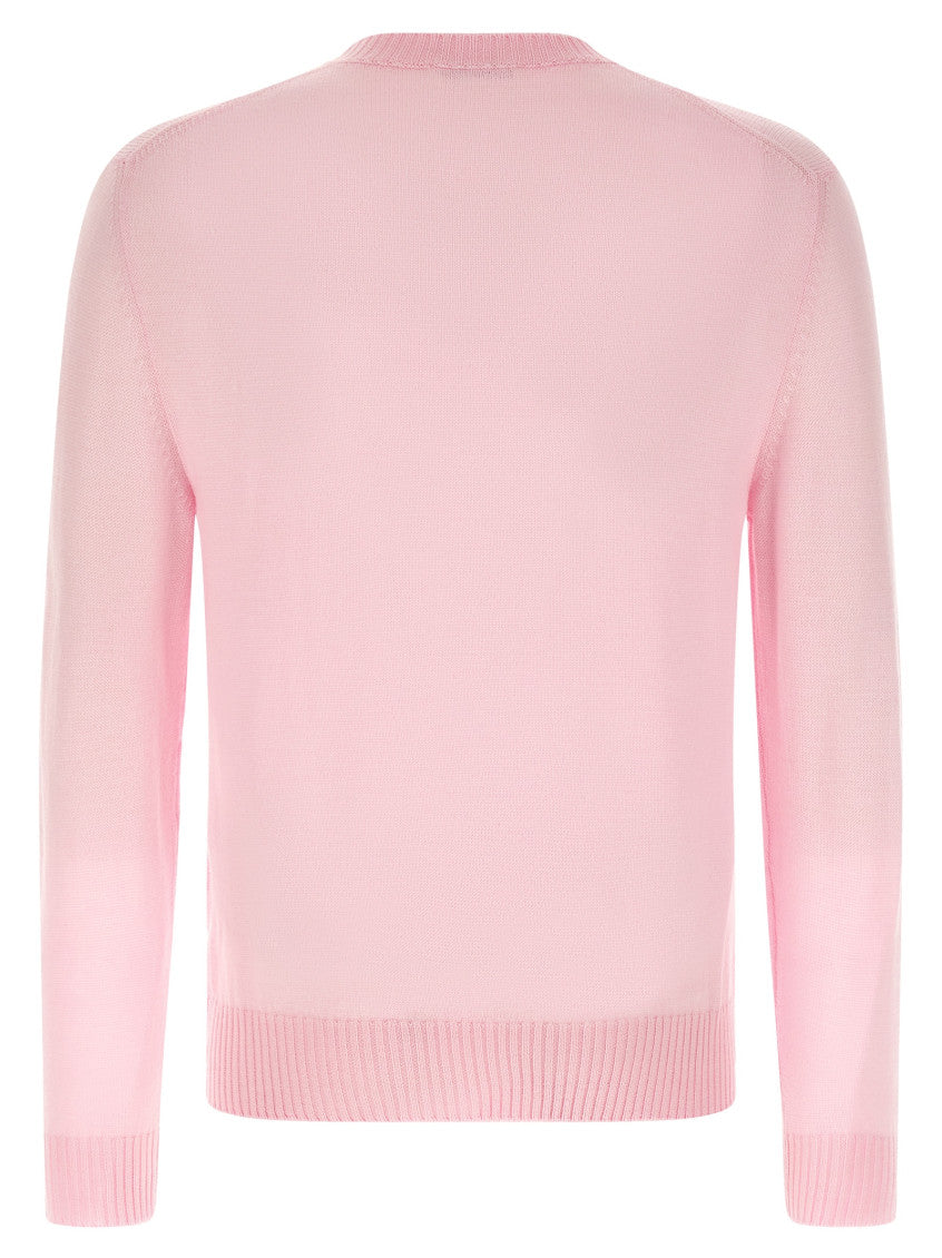Pink Logo Embroidery Sweater 2