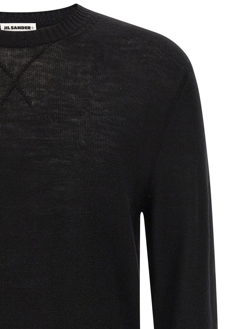 Black Logo Embroidery Sweater 3