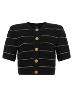Black Cropped Cardigan 1