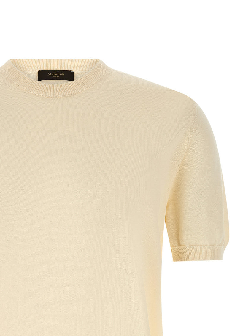 Beige Cotton Sweater 3