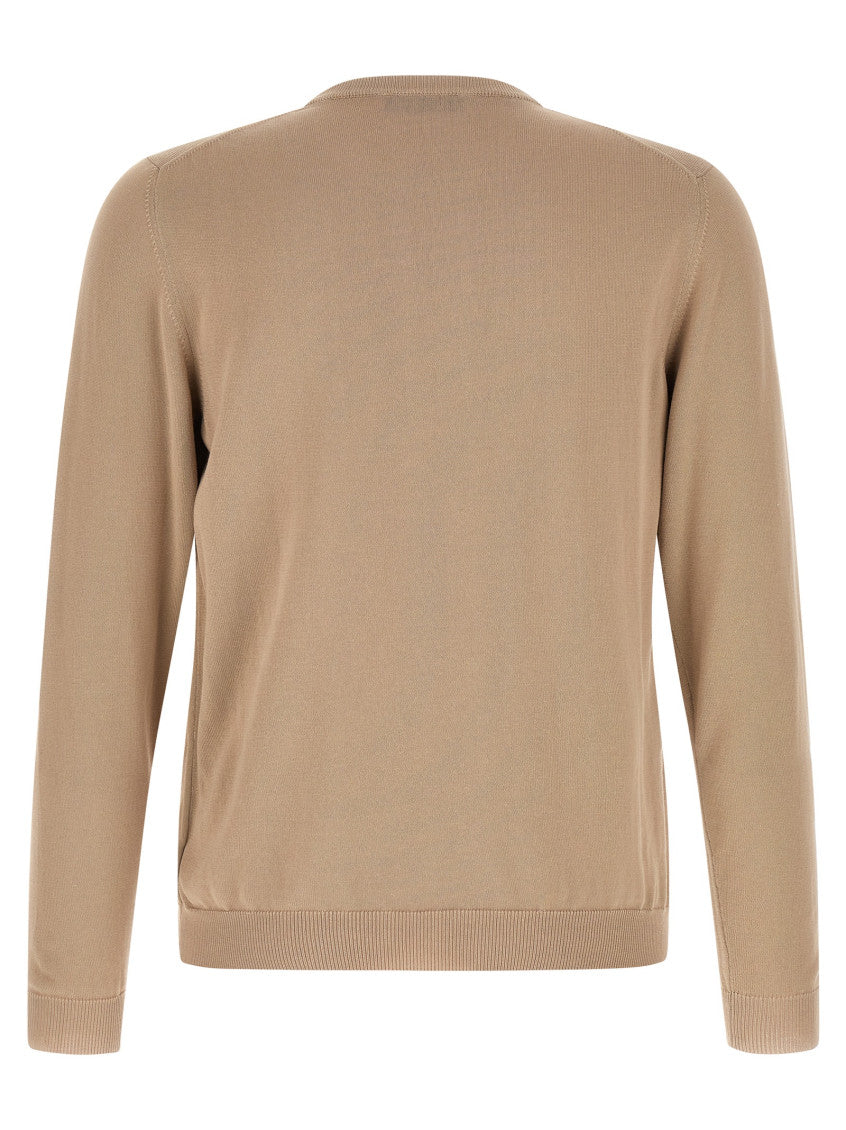 Beige Cotton Sweater 2