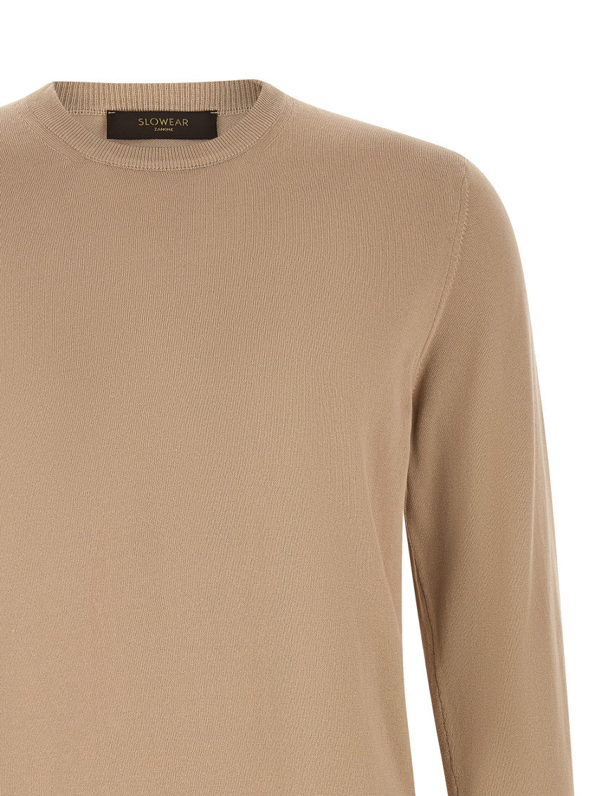 Beige Cotton Sweater 3