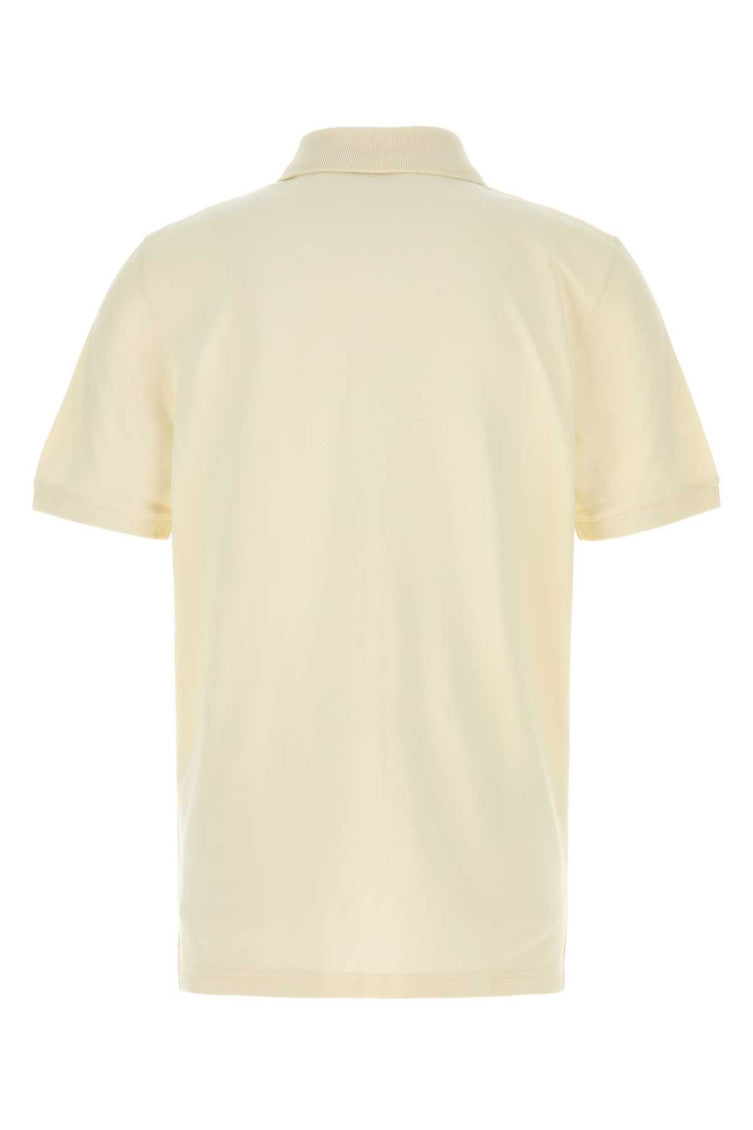 Beige Embroidered Logo Polo 2