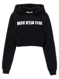 Black Cropped Hoodie 1