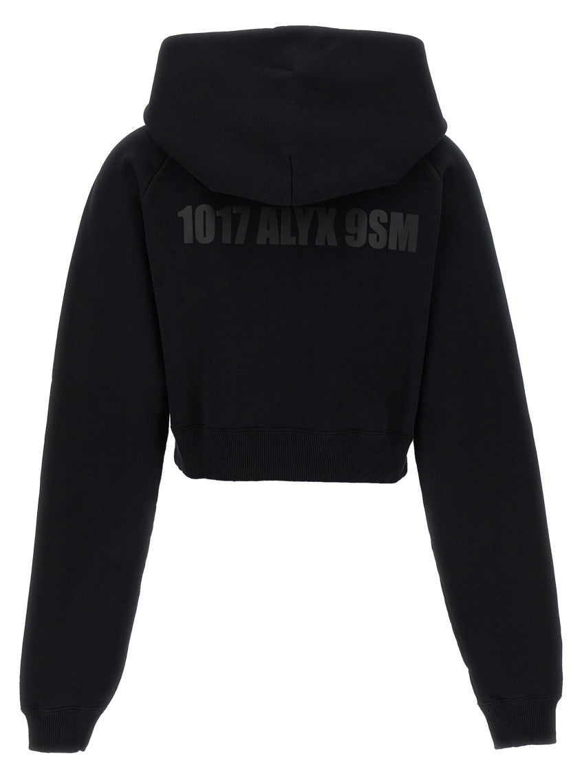 Black Cropped Hoodie 2