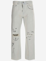 Light Blue Straight Leg Jeans 1