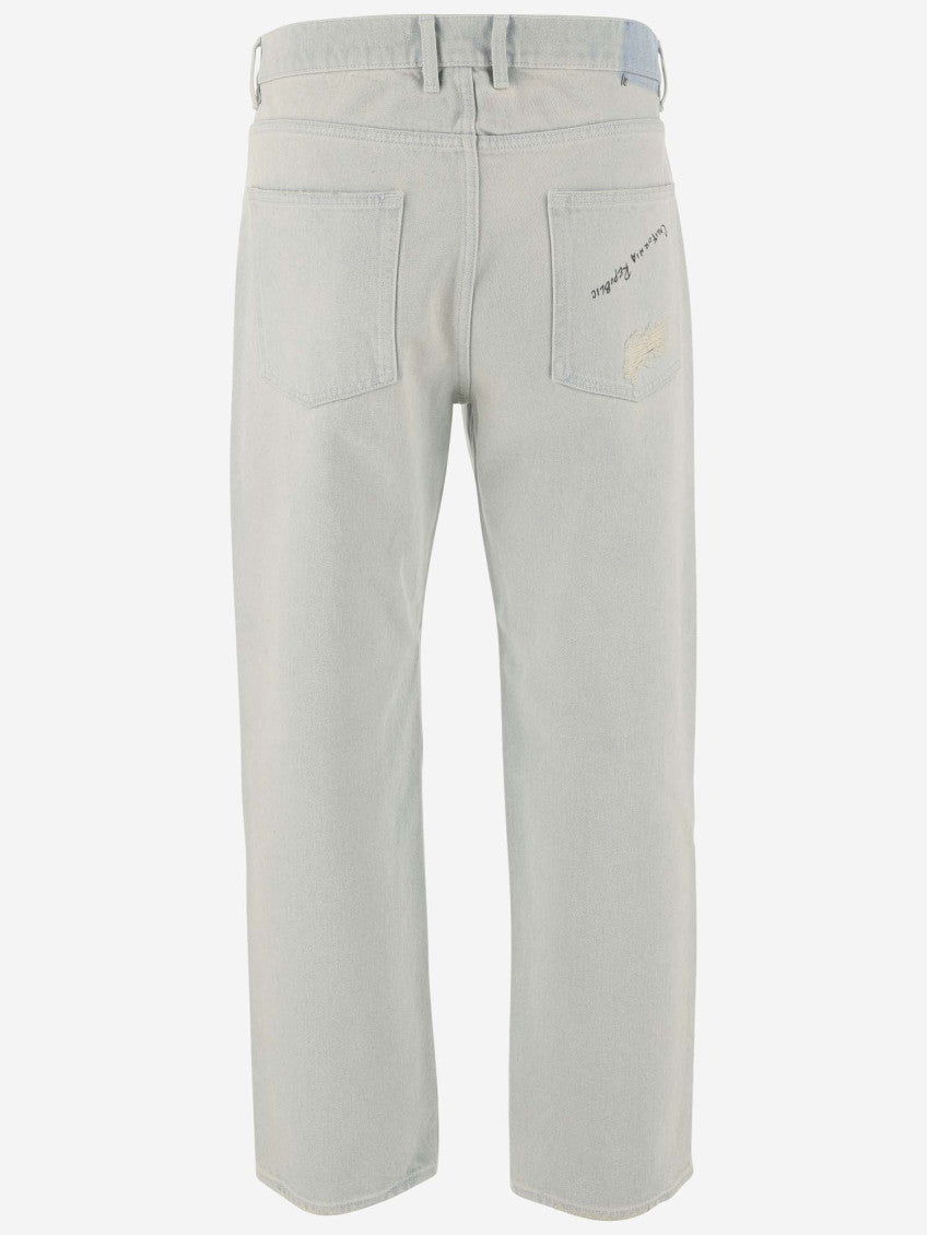 Light Blue Straight Leg Jeans 2