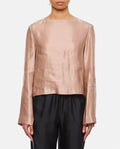 Pink Round Neck Blouse 1